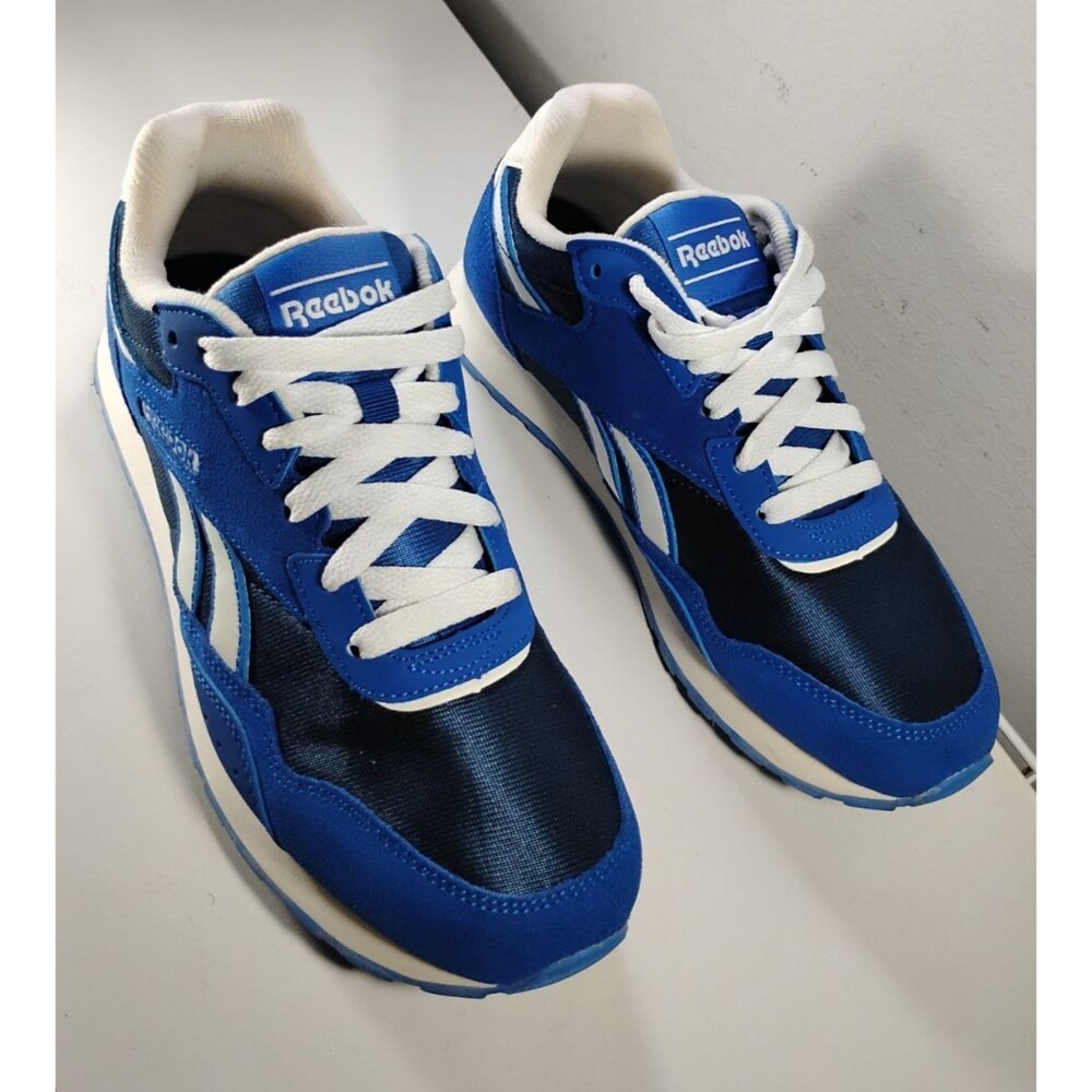 Reebok Classic Sneaker Women's US 7 Blue White Suede Low Top Lifestyle Shoes
